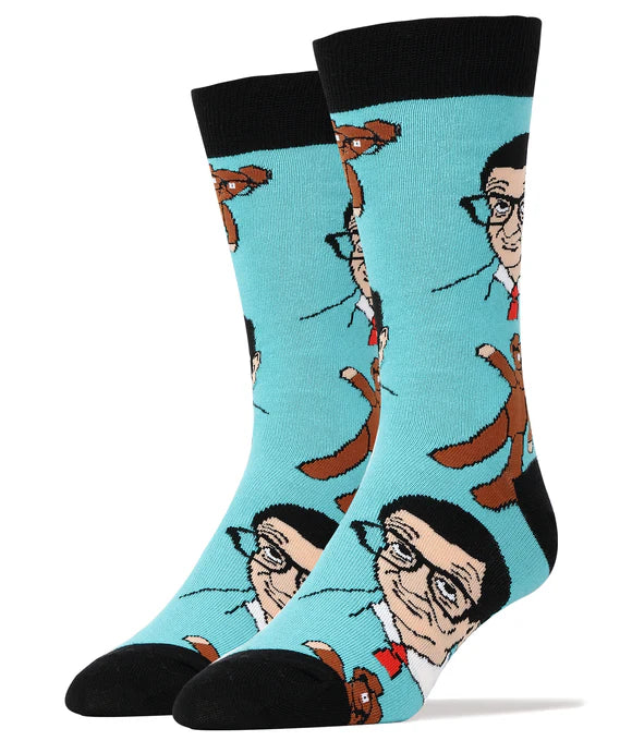 Mr Bean and Teddy/Men's Cotton Crew Socks