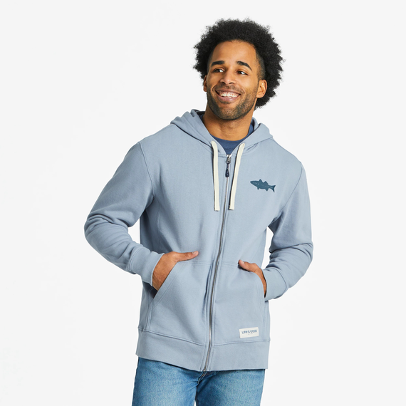 M's Simply True Fleece Zip Hoodie Fish More Truck