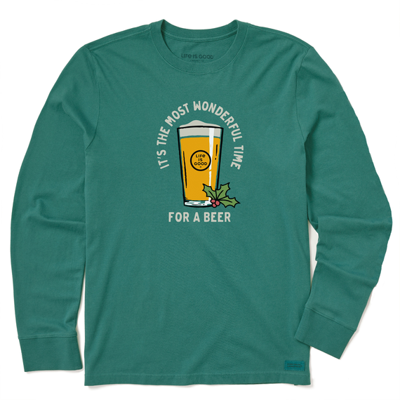 M's L/S Crusher Tee Time for a Beer