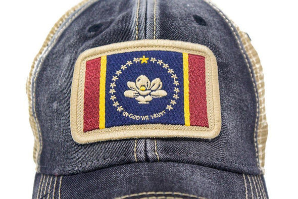 Mississippi "In God We Trust" Flag Patch Trucker Hat