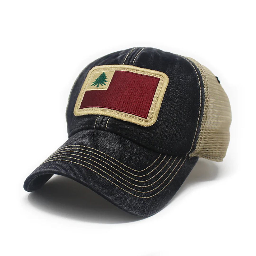 New England Flag Patch Trucker Hat