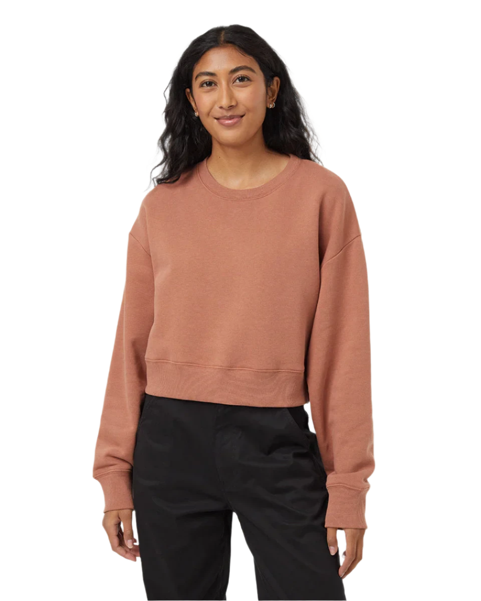 W's TreeFleece Oversized Cropped Crew