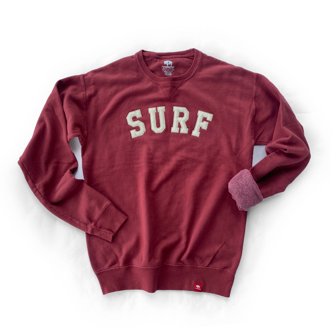 Surf Sweatshirt, Dark Red