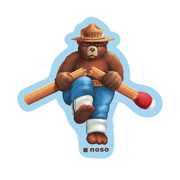 NoSo Smokey Bear Think Before You Strike