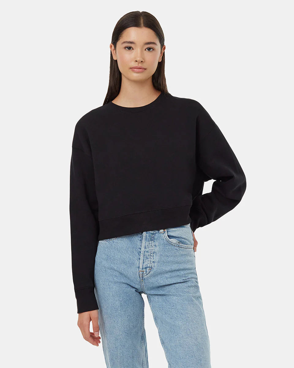 W's TreeFleece Oversized Cropped Crew