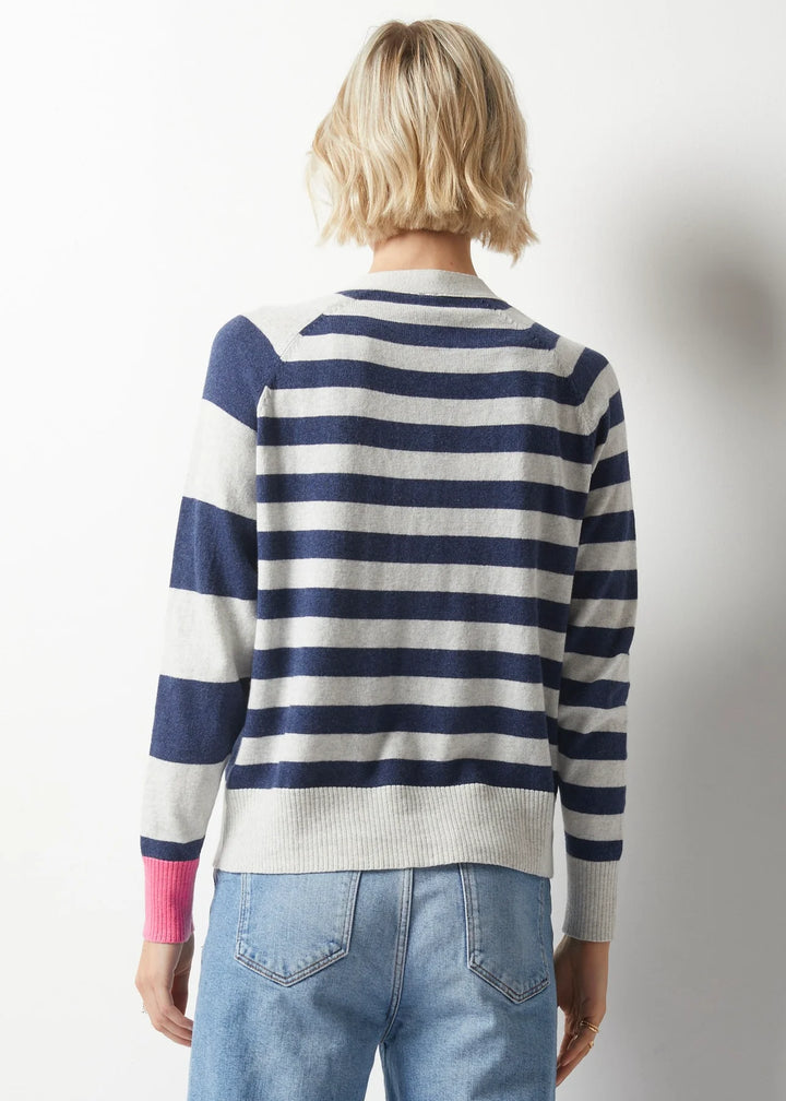 W's Essential Stripe Cardigan