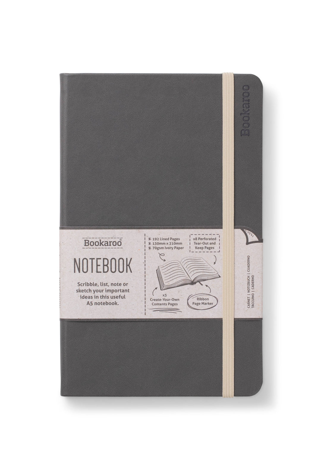 Bookaroo A5 Notebook: Forest Green