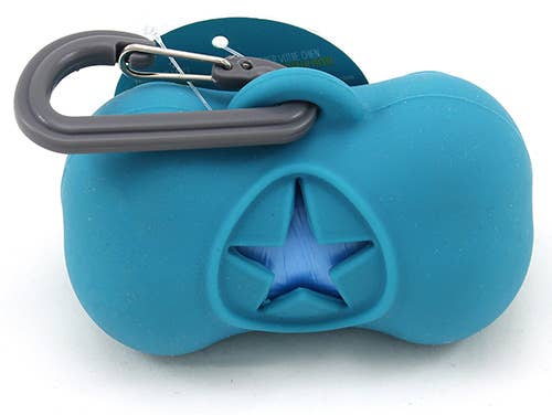 Messy Mutts Waste Bag Holder Blue