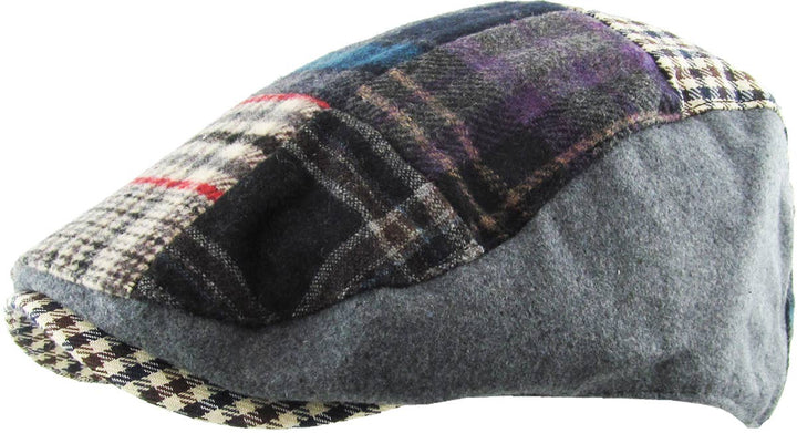 Multi Plaid Ascot: Grey