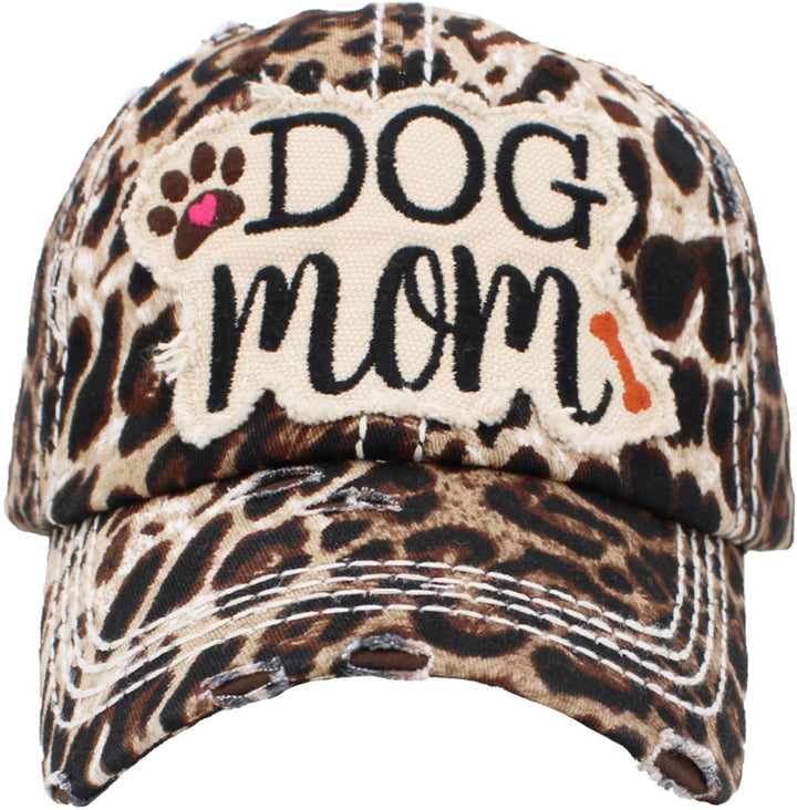 DOG MOM WASHED VINTAGE BALLCAP: LPR