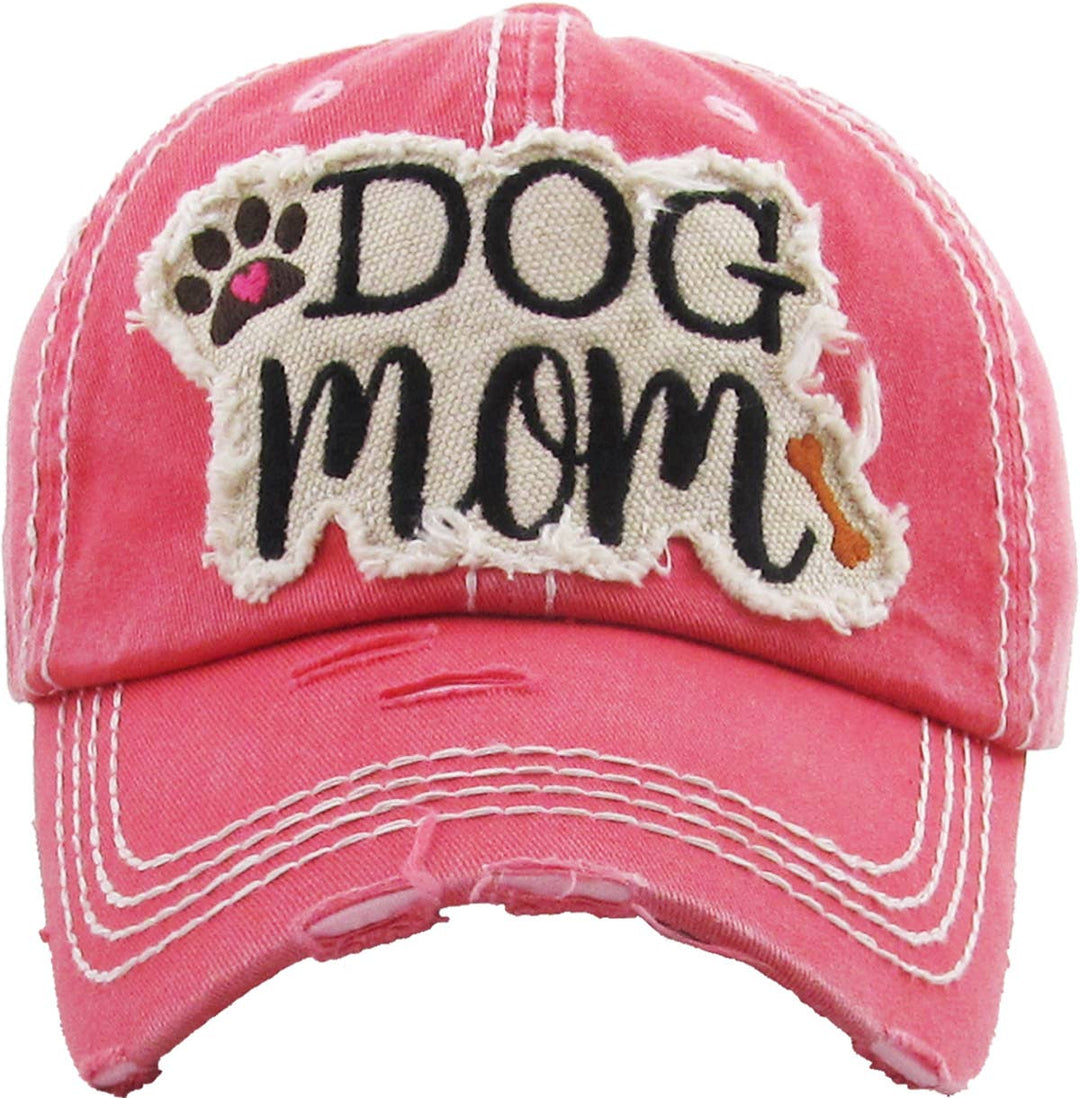 DOG MOM WASHED VINTAGE BALLCAP: LPR