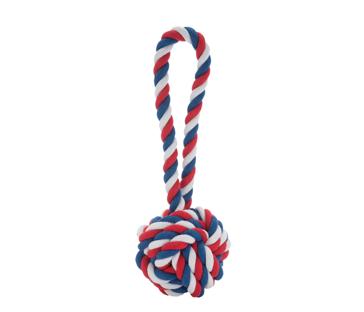 Celtic Knot Dog Rope Toy - (3" Small) - Multiple Colors: Aqua