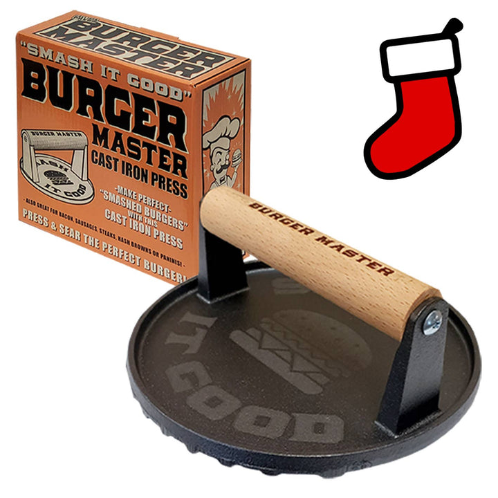 "Burger Master" Cast Iron Grill Press