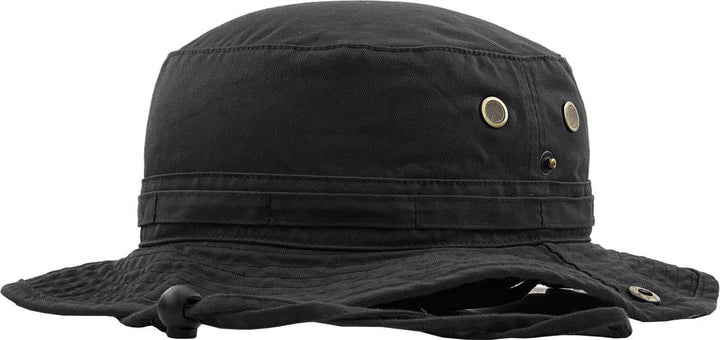 Solid Boonie Hat With String (Fitted): L/XL / KHK