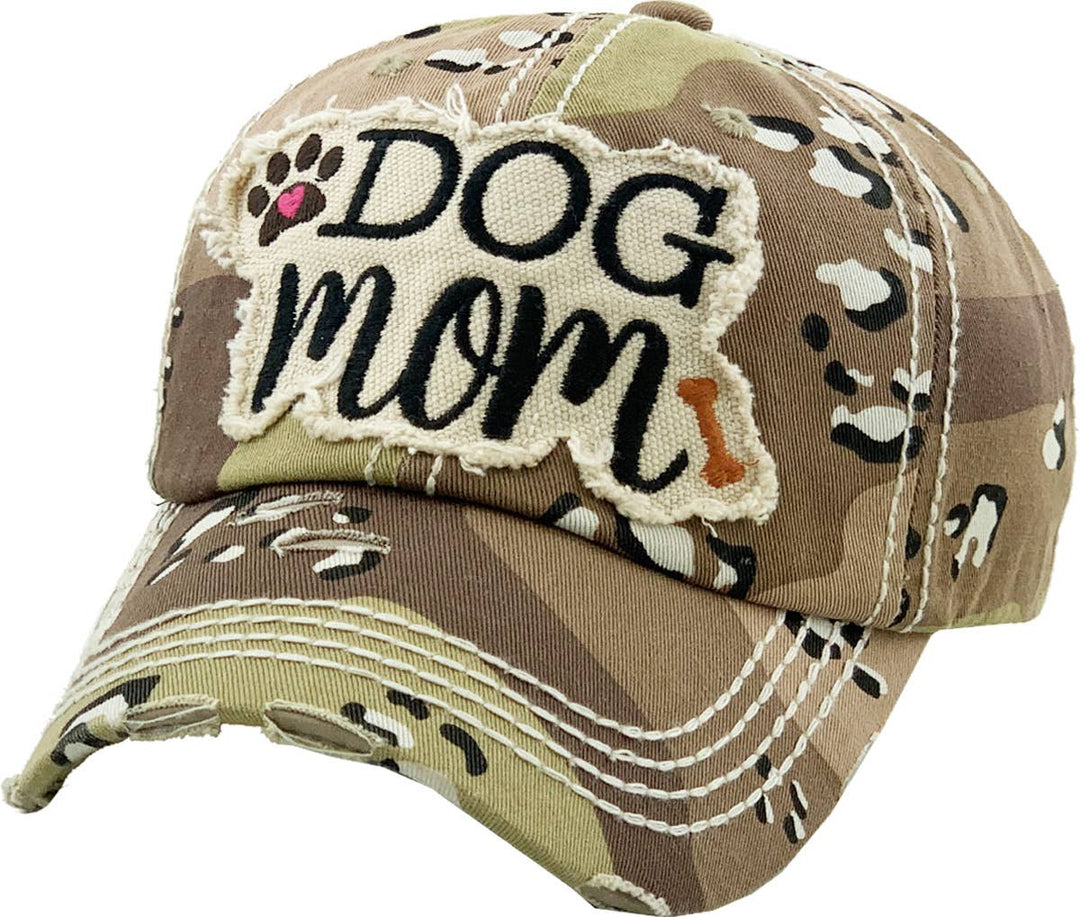 DOG MOM WASHED VINTAGE BALLCAP: PISTACHIO