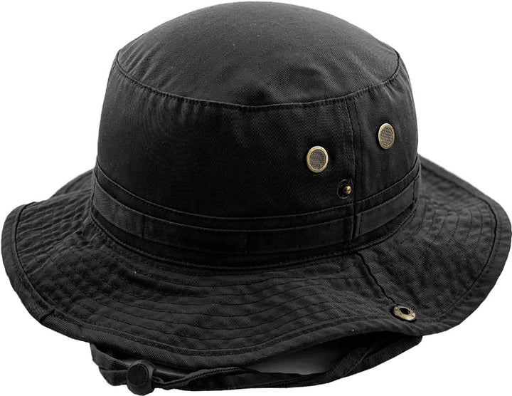 Solid Boonie Hat With String (Fitted): L/XL / KHK