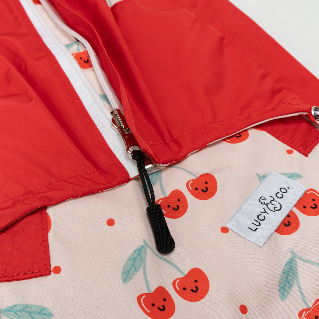 The Cheery Cherries Reversible Raincoat