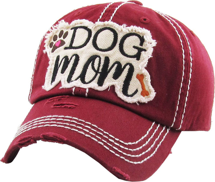 DOG MOM WASHED VINTAGE BALLCAP: HPK