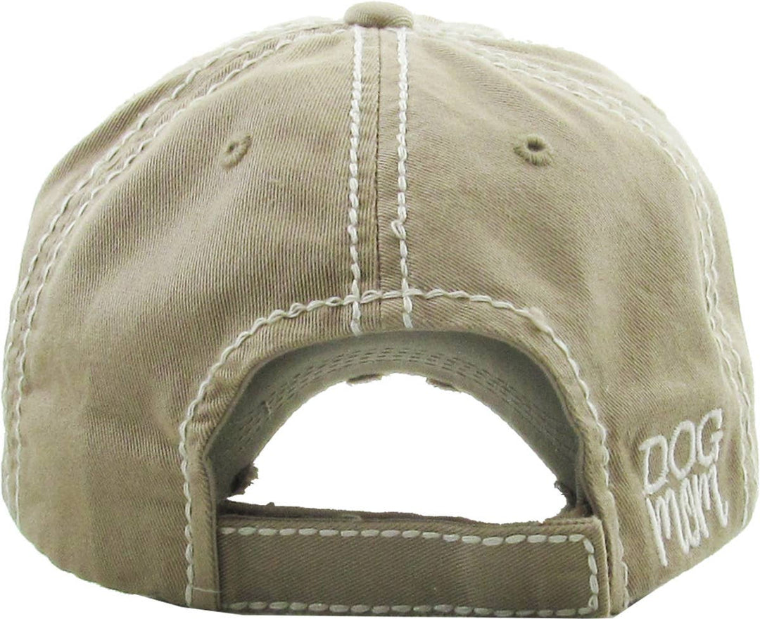 DOG MOM WASHED VINTAGE BALLCAP: HPK