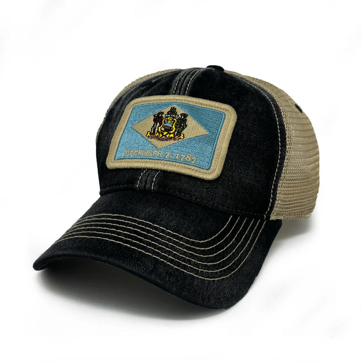 Delaware Flag Patch Trucker Hat