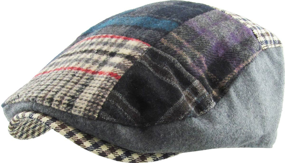 Multi Plaid Ascot: Grey