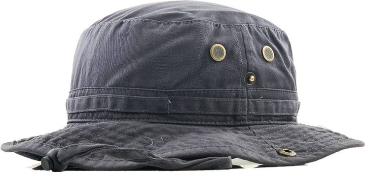 Solid Boonie Hat With String (Fitted): L/XL / KHK