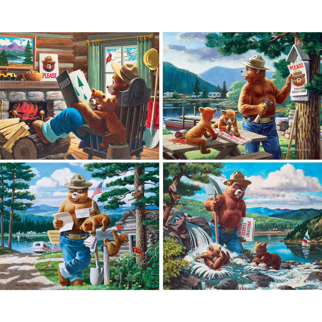 Smokey Bear 4-Pack 100 Piece Puzzles