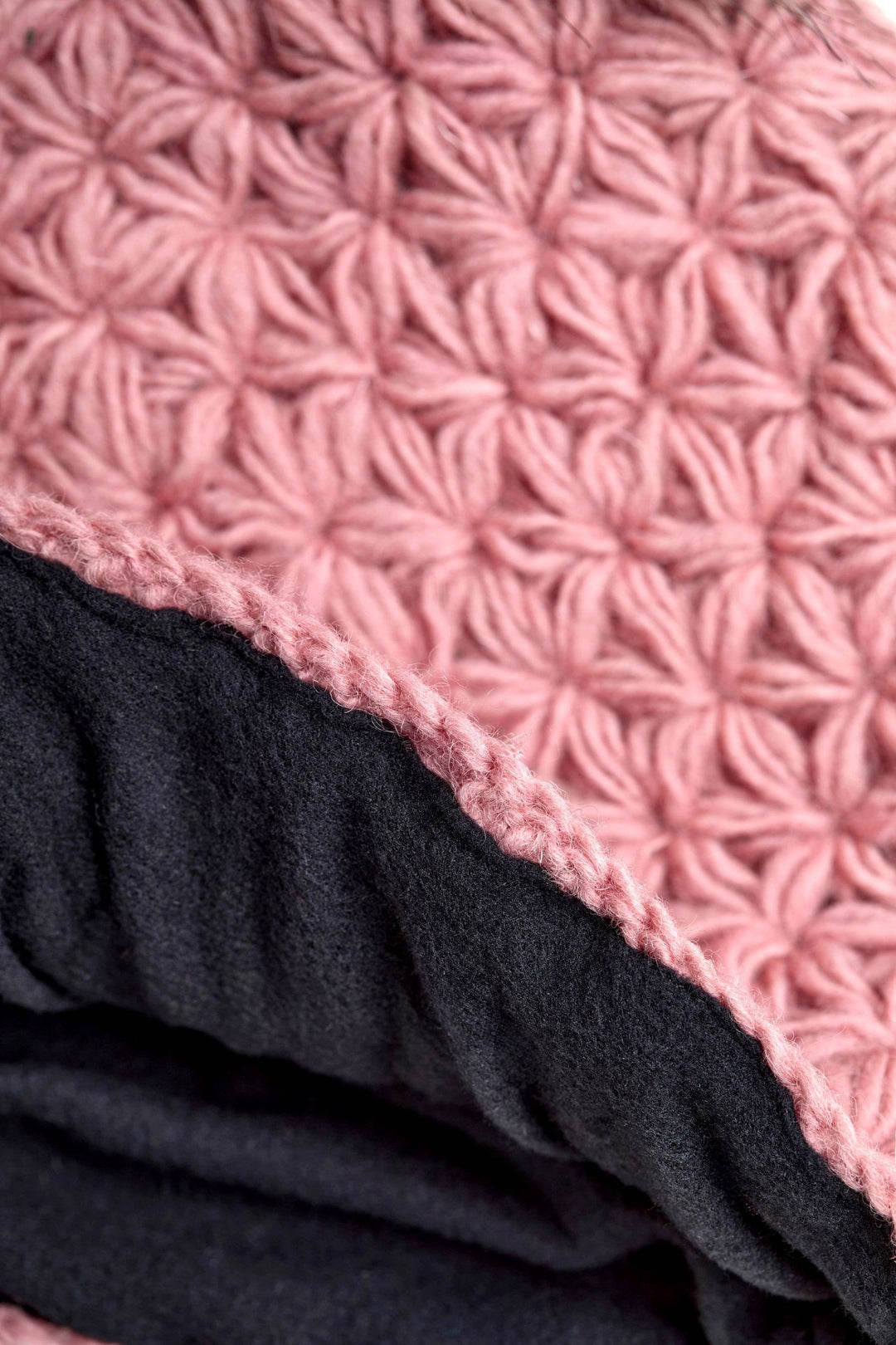 Addison Dusty Rose Crochet Handwarmers