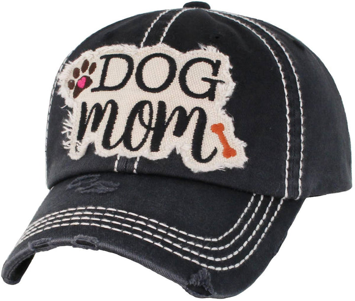 DOG MOM WASHED VINTAGE BALLCAP: HPK