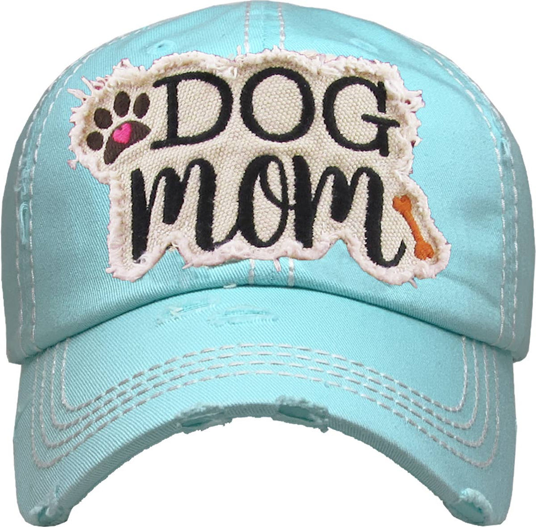 DOG MOM WASHED VINTAGE BALLCAP: HPK