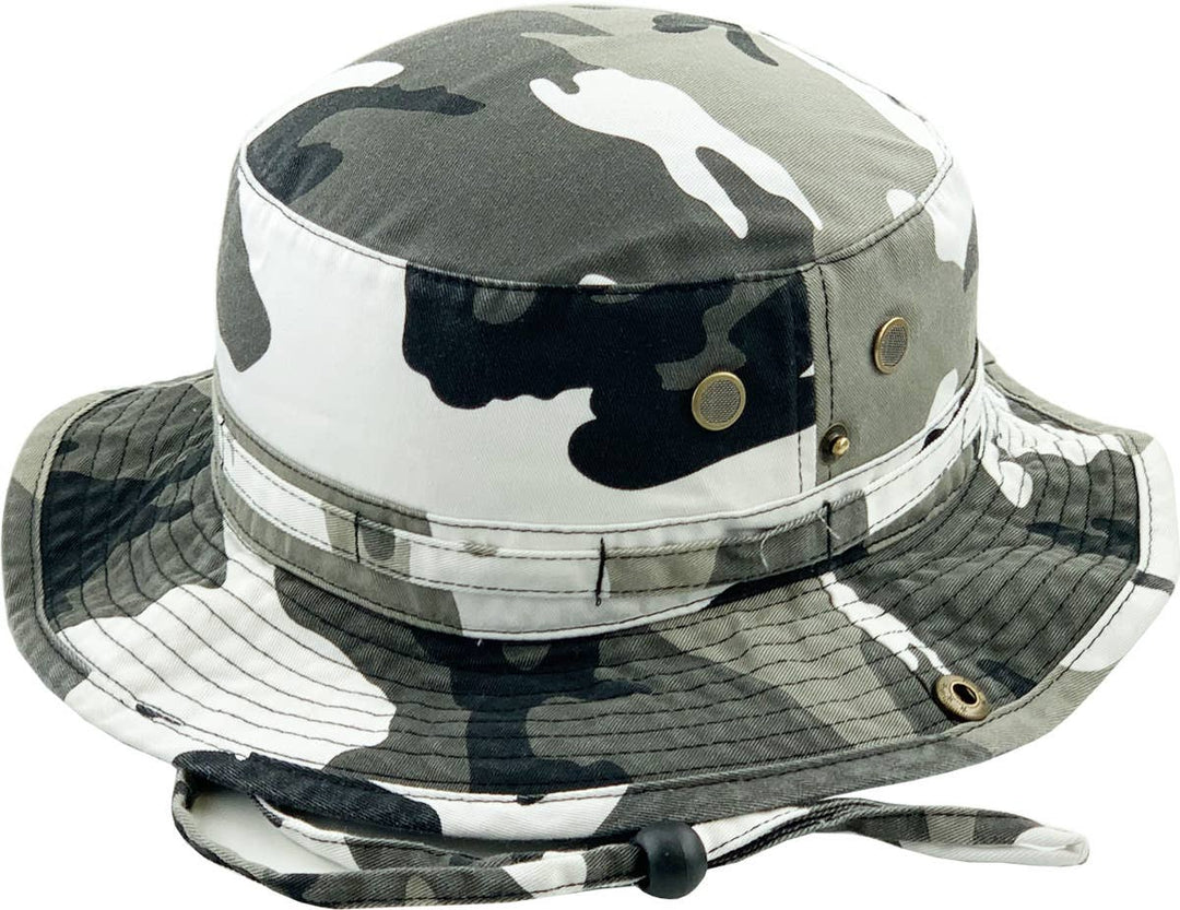 Solid Boonie Hat With String (Fitted): L/XL / KHK