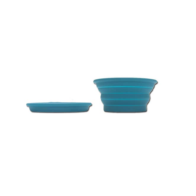 Messy Mutts Silicone Collapsible Bowl Blue