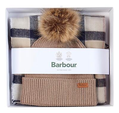 Barbour Dover Beanie & Hailes Scarf Gift Set