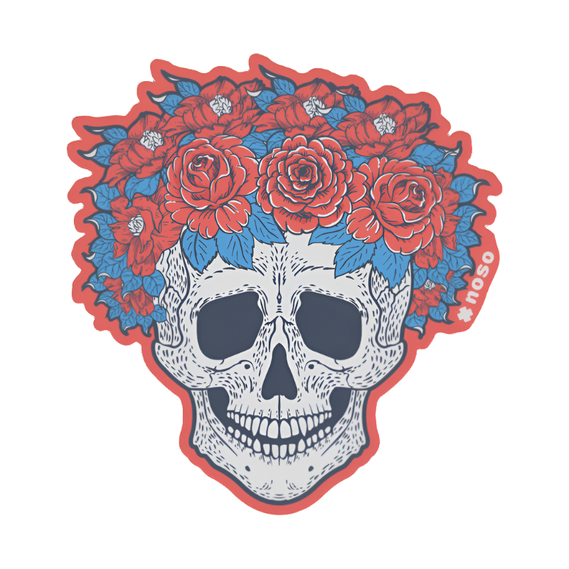 NoSo Skull Floral Wreath