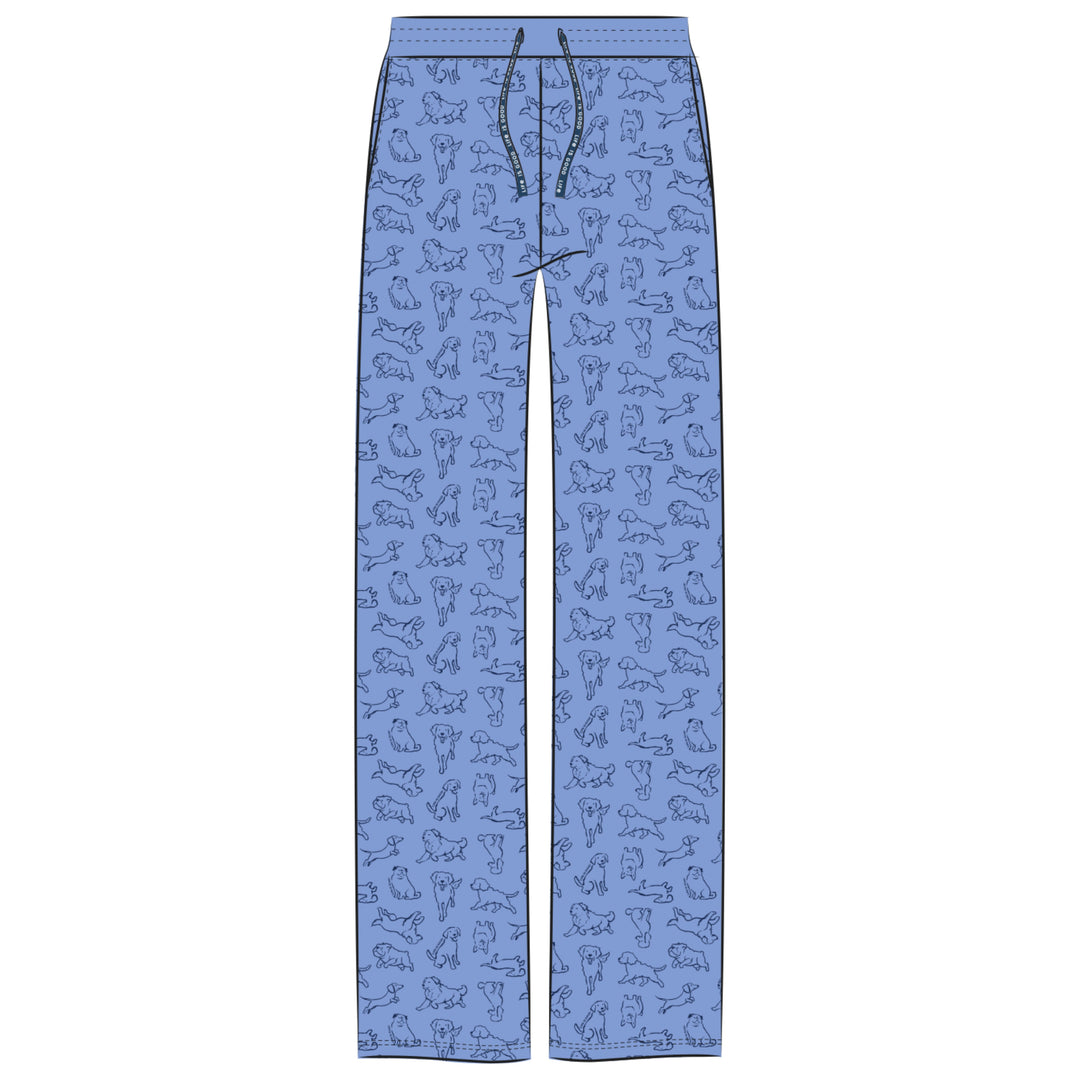 W'S SLEEP PANT INKBRUSH DOG PATTERN SNUGGLE UP