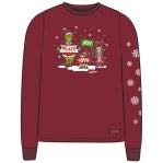 W's L/S Crusher Tee Grinch Peace Love Joy Snow