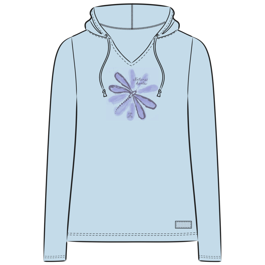 W'S L/S CRUSHER-LITE NATURE HEALS DRAGONFLY