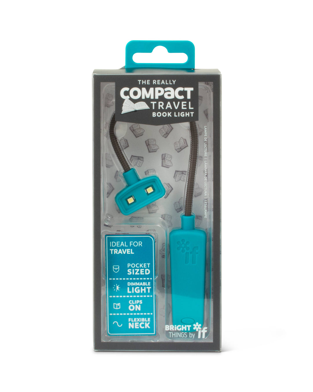 The Really Compact Travel Book Light: Light Turquoise