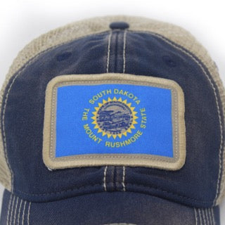 South Dakota Flag Patch Trucker Hat